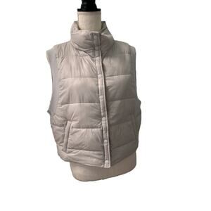 EUC*-Offline by Aerie Glacier Gray Lined Puffer Vest w/ Pockets-Medium